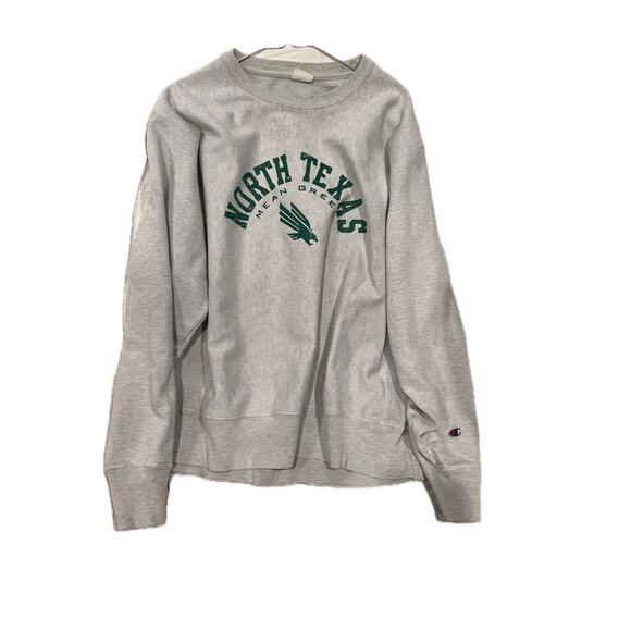 Champion North Texas Mean Green Crew Sweatshirt Mens L - Picture 1 of 4